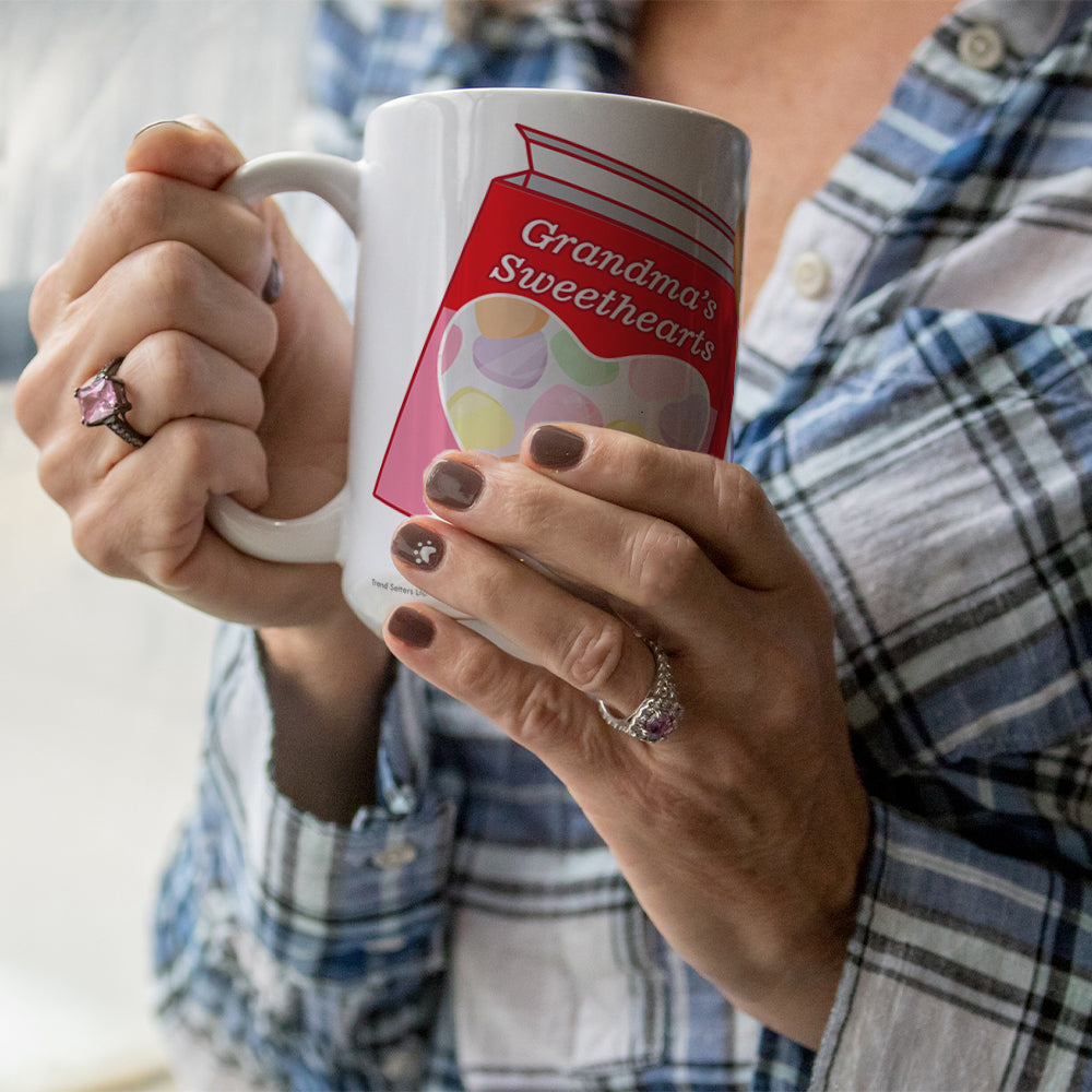 Family Collection (Grandma’s Sweethearts - Personalized) White Ceramic Mug WMUG1637